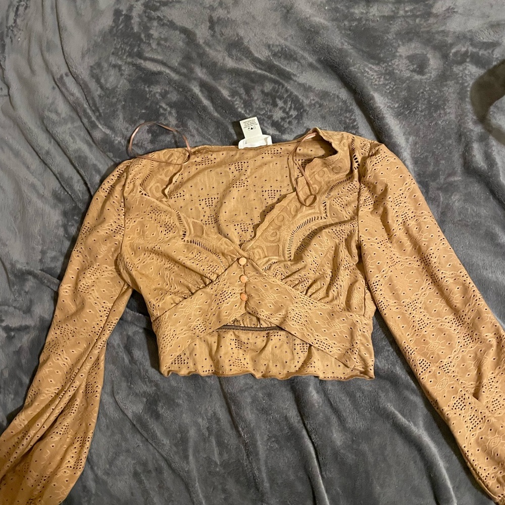 Lace crop top